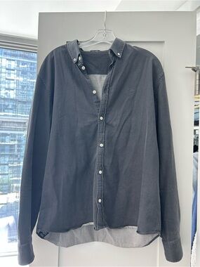 Denham Jeans Men's Button-Down Shirt in Charcoal